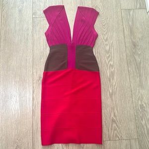 Multi Colour Herve Leger Dress